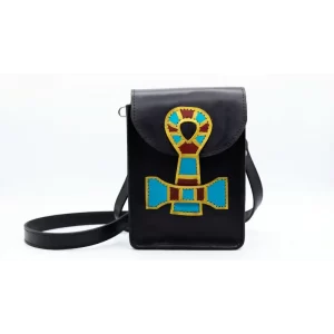 شنطة جلد طبيعي كروس مفتاح الحياة فرعوني